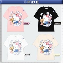 Áo thun FIDE KittyCat phông unisex form rộng local brand nam nữ cổ tròn oversize - AT142