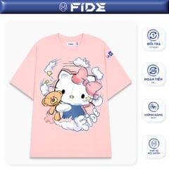 Áo thun FIDE KittyCat phông unisex form rộng local brand nam nữ cổ tròn oversize - AT142