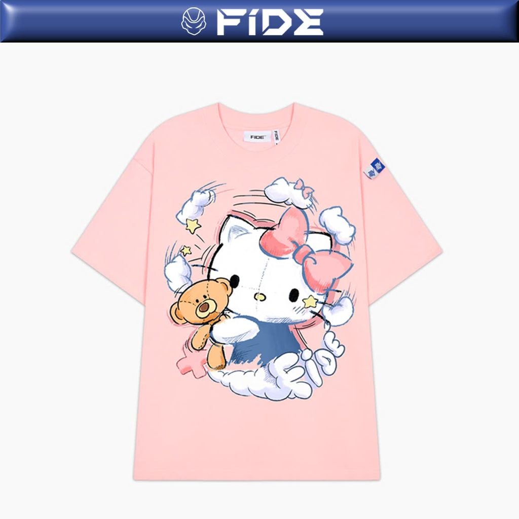 Áo thun FIDE KittyCat phông unisex form rộng local brand nam nữ cổ tròn oversize - AT142