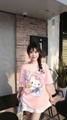 Áo thun FIDE KittyCat phông unisex form rộng local brand nam nữ cổ tròn oversize - AT142