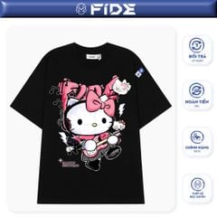 Áo thun FIDE KittyCat phông unisex form rộng local brand nam nữ cổ tròn oversize - AT146 (Tặng mèo)