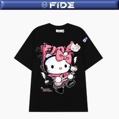 Áo thun FIDE KittyCat phông unisex form rộng local brand nam nữ cổ tròn oversize - AT146 (Tặng mèo)