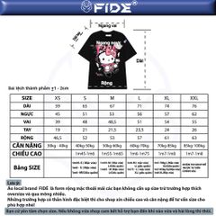 Áo thun FIDE KittyCat phông unisex form rộng local brand nam nữ cổ tròn oversize - AT146 (Tặng mèo)