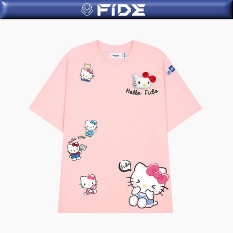 Áo thun FIDE KittyCat phông unisex form rộng local brand nam nữ cổ tròn oversize - AT147 (Tặng mèo)