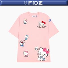 Áo thun FIDE KittyCat phông unisex form rộng local brand nam nữ cổ tròn oversize - AT147 (Tặng mèo)