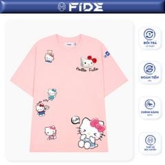 Áo thun FIDE KittyCat phông unisex form rộng local brand nam nữ cổ tròn oversize - AT147 (Tặng mèo)