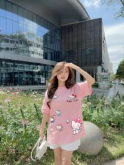 Áo thun FIDE KittyCat phông unisex form rộng local brand nam nữ cổ tròn oversize - AT147 (Tặng mèo)