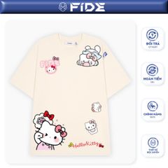 Áo thun FIDE KittyCat phông unisex form rộng local brand nam nữ cổ tròn oversize - AT149