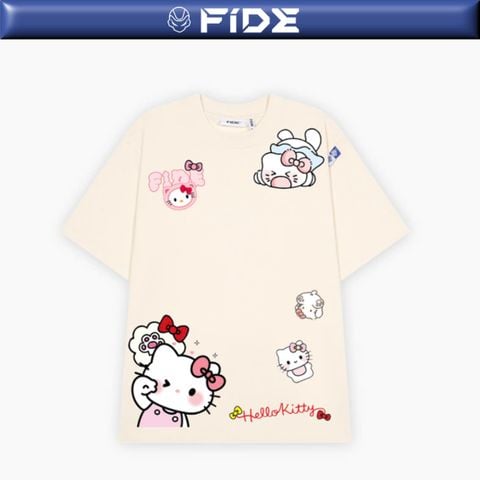 Áo thun FIDE KittyCat phông unisex form rộng local brand nam nữ cổ tròn oversize - AT149