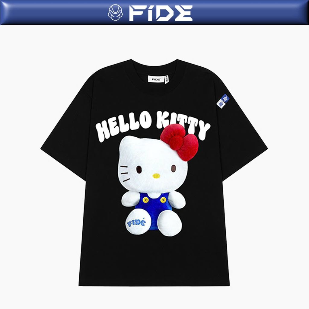 Áo thun FIDE KittyCat phông unisex form rộng local brand nam nữ cổ tròn oversize - AT150