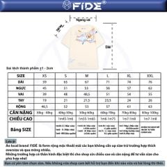 Áo thun FIDE JoyBear unisex form rộng đính gấu local brand cổ tròn oversize - AT156 (Tặng gấu)
