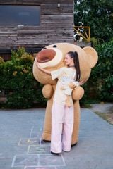 Áo thun FIDE JoyBear unisex form rộng đính gấu local brand cổ tròn oversize - AT156 (Tặng gấu)