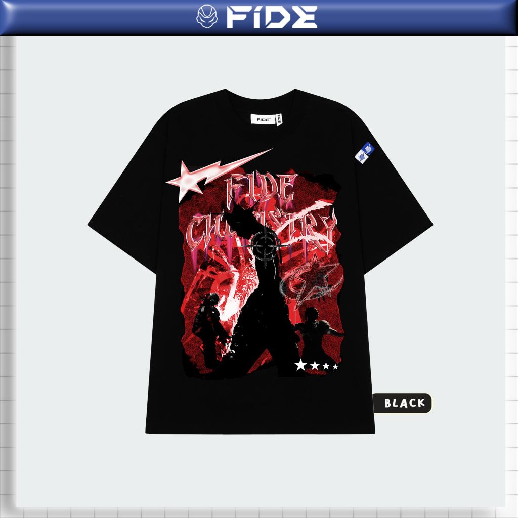 Áo thun FIDE phông unisex form rộng local brand nam nữ cổ tròn oversize - AT157
