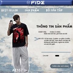Áo thun FIDE phông unisex form rộng local brand nam nữ cổ tròn oversize - AT157