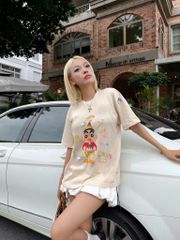 Áo thun FIDE SHIN Bút Chì phông unisex form rộng local brand nam nữ cổ tròn oversize - AT158