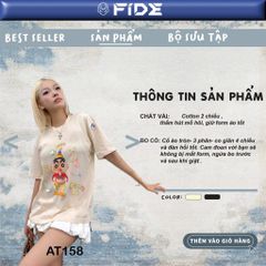 Áo thun FIDE SHIN Bút Chì phông unisex form rộng local brand nam nữ cổ tròn oversize - AT158