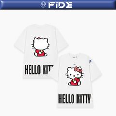 Áo thun FIDE Hello Kitty phông unisex form rộng local brand nam nữ cổ tròn oversize - AT160