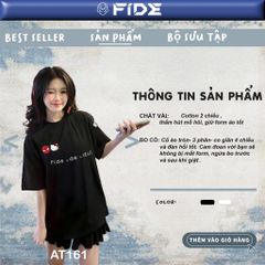 Áo thun FIDE Hello Kitty phông unisex form rộng local brand nam nữ cổ tròn oversize - AT161