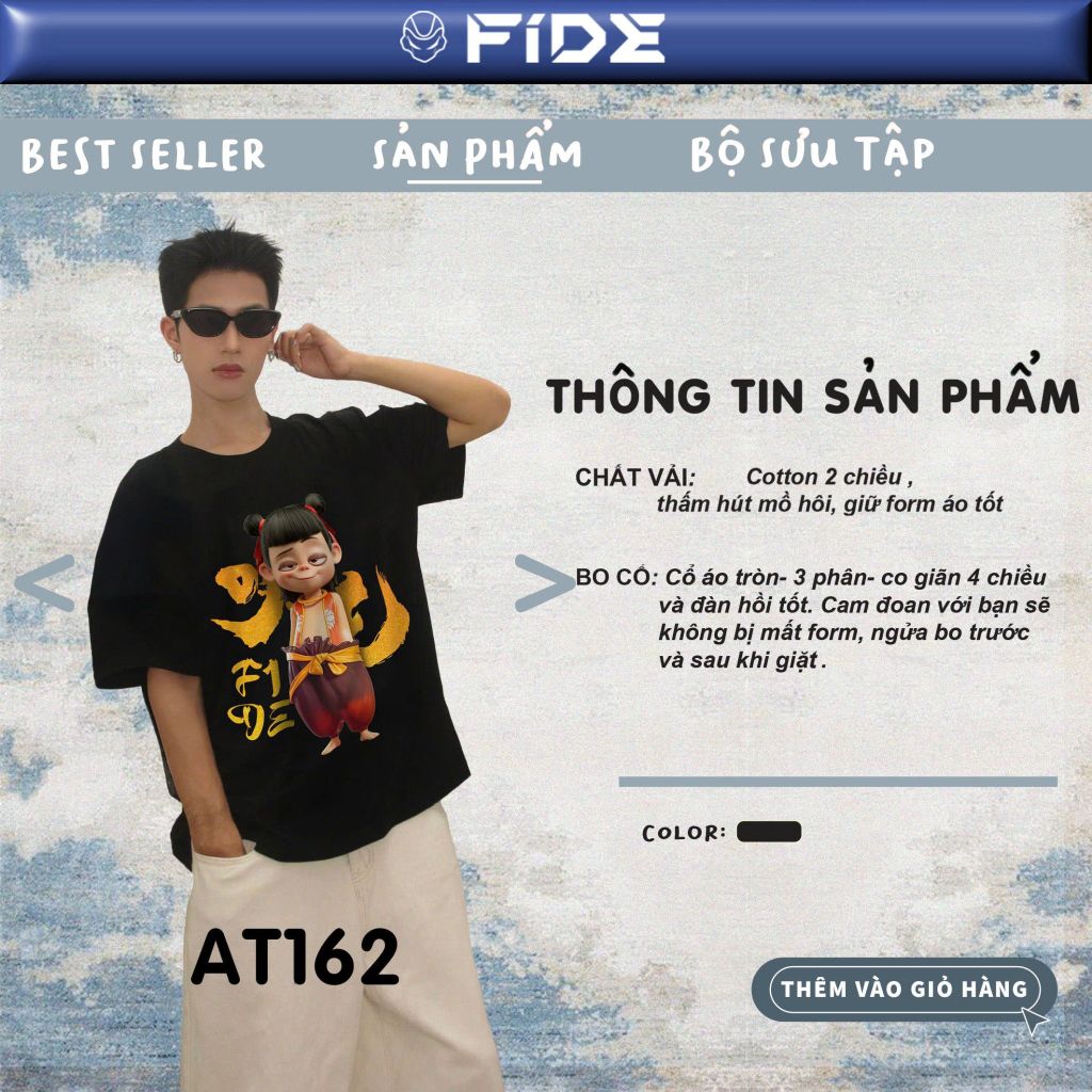 Áo thun FIDE Natra phông unisex form rộng local brand nam nữ cổ tròn oversize - AT162