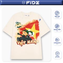 Áo thun FIDE Việt Nam phông unisex form rộng local brand nam nữ cổ tròn oversize - AT166