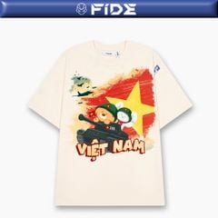 Áo thun FIDE Việt Nam phông unisex form rộng local brand nam nữ cổ tròn oversize - AT166