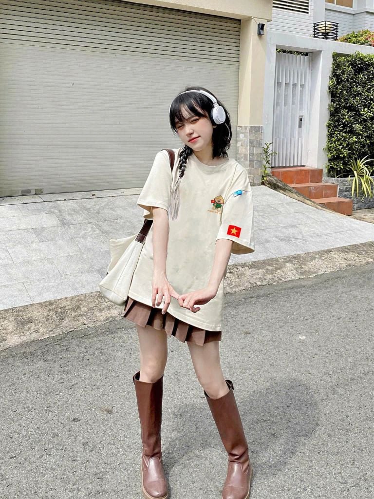 Áo thun FIDE Việt Nam phông unisex form rộng local brand nam nữ cổ tròn oversize - AT168