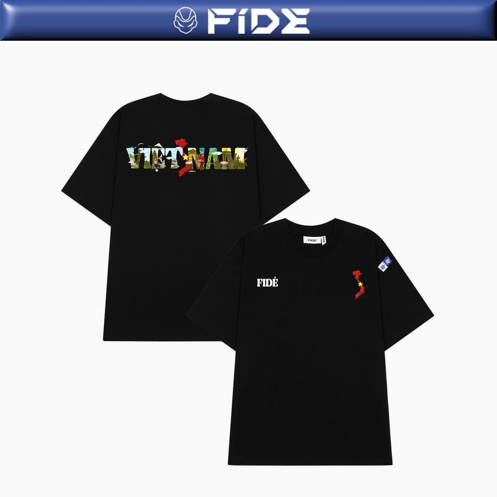 Áo thun FIDE Việt Nam phông unisex form rộng local brand nam nữ cổ tròn oversize - AT170