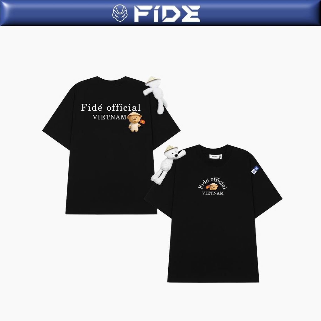 Áo thun FIDE Việt Nam phông unisex form rộng local brand nam nữ cổ tròn oversize - AT169 ( TẶNG KÈM GẤU )