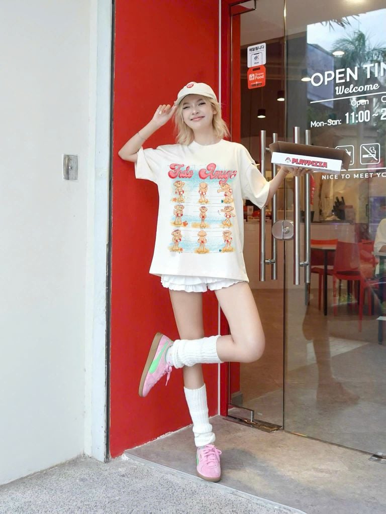 Áo thun FIDE JoyBear phông unisex form rộng local brand nam nữ cổ tròn oversize - AT176