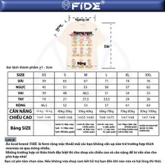 Áo thun FIDE JoyBear phông unisex form rộng local brand nam nữ cổ tròn oversize - AT176