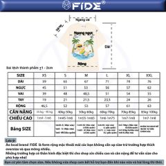 Áo thun FIDE JoyBear unisex form rộng đính gấu local brand cổ tròn oversize - AT178