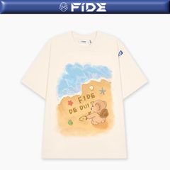 Áo thun FIDE JoyBear unisex form rộng local brand cổ tròn oversize Summer - AT180