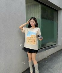 Áo thun FIDE JoyBear unisex form rộng local brand cổ tròn oversize Summer - AT180