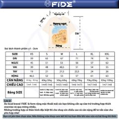 Áo thun FIDE JoyBear unisex form rộng local brand cổ tròn oversize Summer - AT180