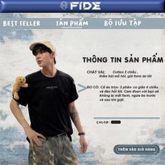 Áo thun FIDE JoyBear unisex form rộng đính gấu local brand cổ tròn oversize Teddy - AT182(Tặng gấu)