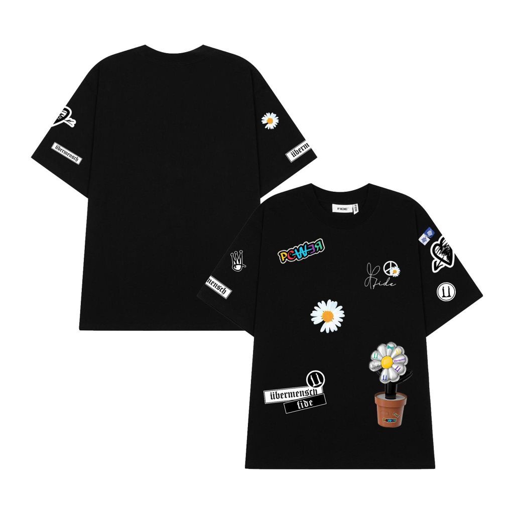 Áo thun FIDE LIGHTSTICK phông unisex form rộng local brand nam nữ cổ tròn oversize -AT185