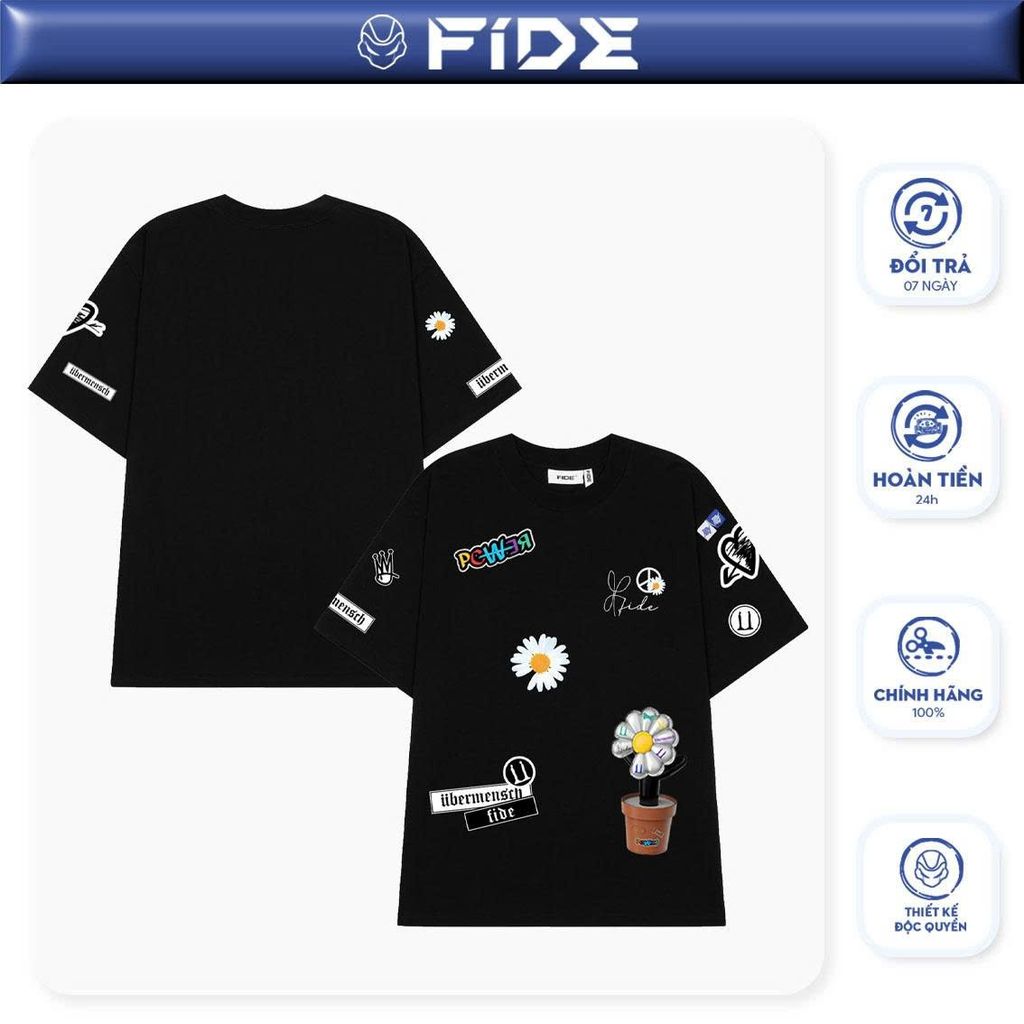 Áo thun FIDE LIGHTSTICK phông unisex form rộng local brand nam nữ cổ tròn oversize -AT185
