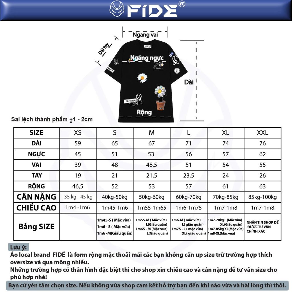 Áo thun FIDE LIGHTSTICK phông unisex form rộng local brand nam nữ cổ tròn oversize -AT185