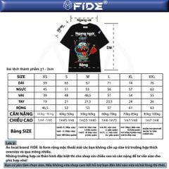 Áo thun FIDE Oggy unisex form rộng đính gấu local brand cổ tròn oversize- AT186
