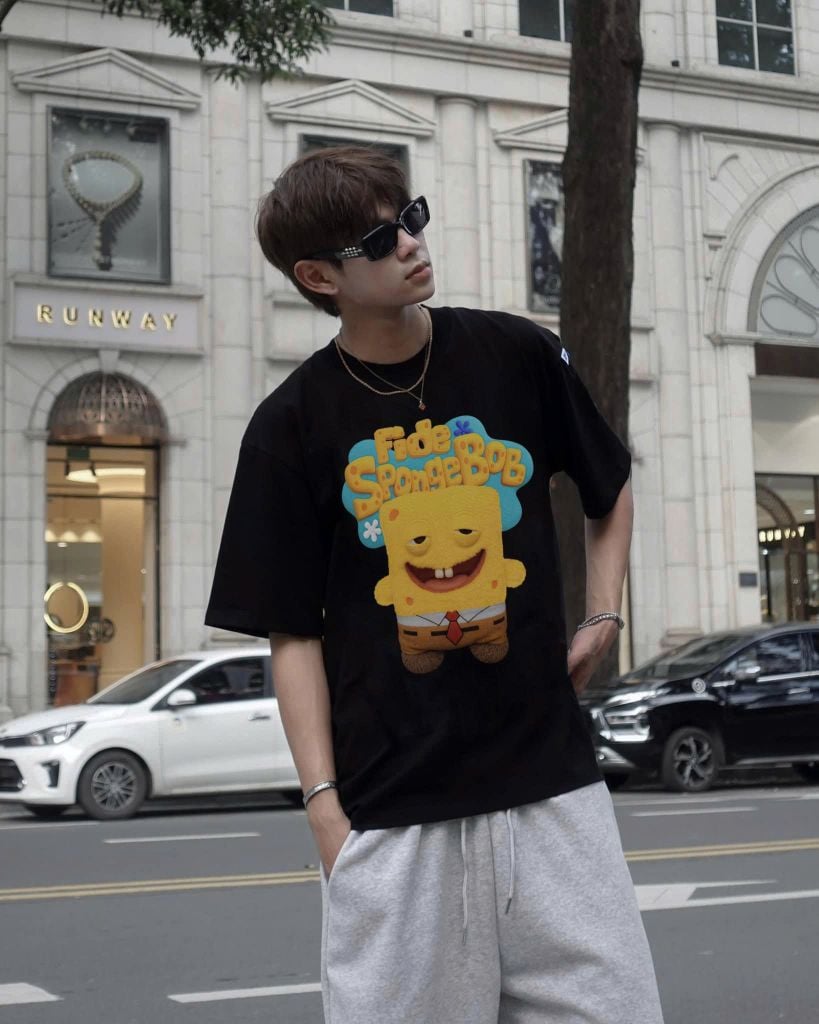 Áo thun FIDE Bọt Biển unisex form rộng local brand nam nữ cổ tròn oversize - AT196
