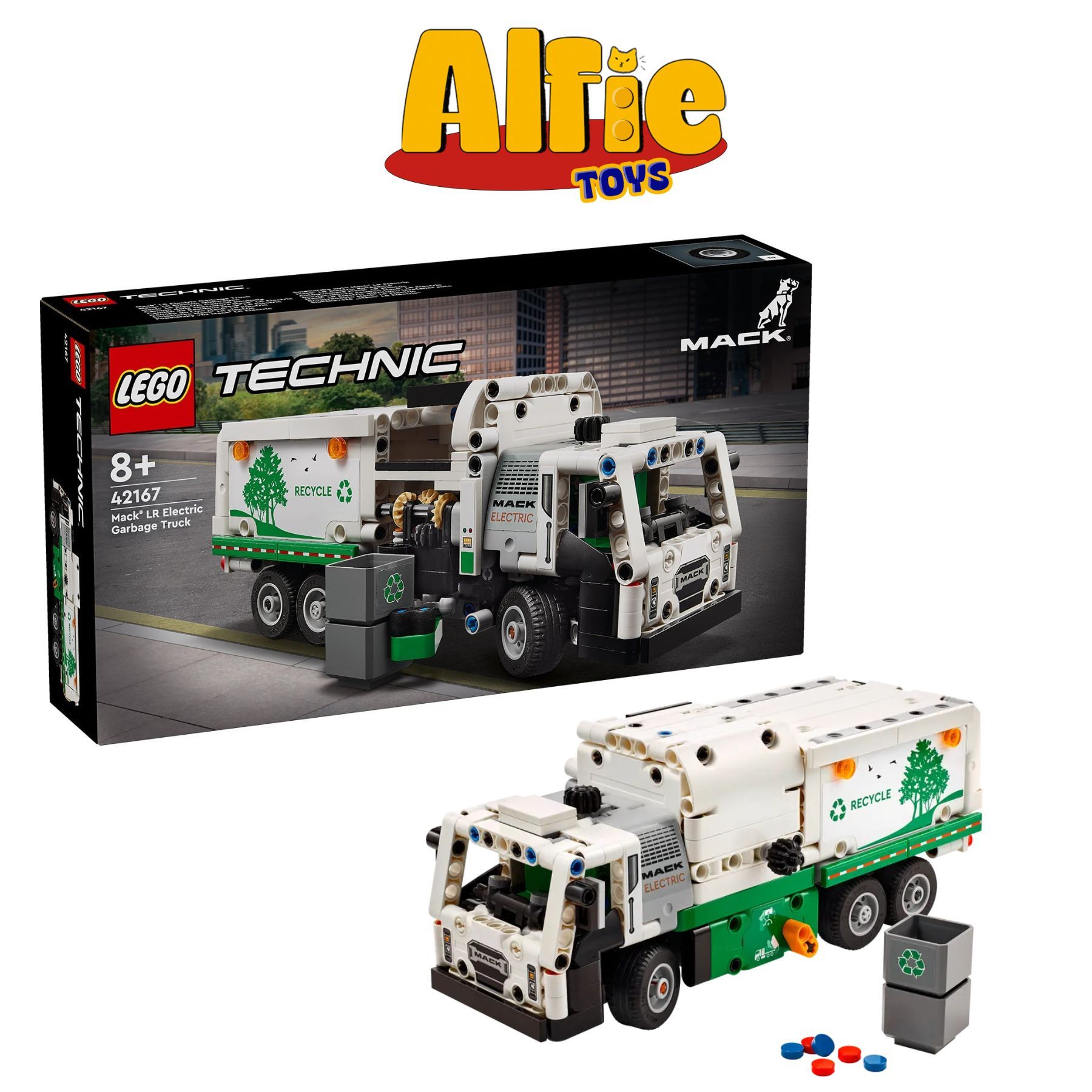  Lego Technic Xe Rác 42167 