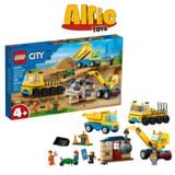  Lego City Xe Tải Và Xe Cần Cẩu Công Trình 60391 