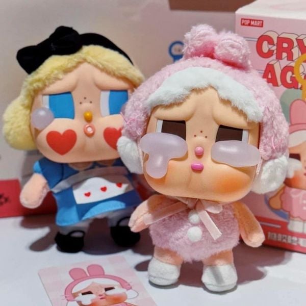  (Thỏ hồng) Crybaby Crying Again Series-Vinyl Face Plush Blind Box 