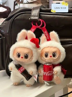  [ Bản Ngồi] Labubu Coca Cola The Monsters Vinyl Face (móc khóa) 