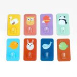  Móc Treo Đồ Dán Tường In Hình Động Vật 