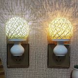  Đèn Ngủ Cầu Mây Kèm Đế 
