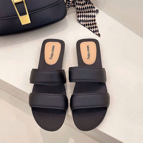  Dép Nữ Mũi Tròn Đế Mềm Chống Trượt 