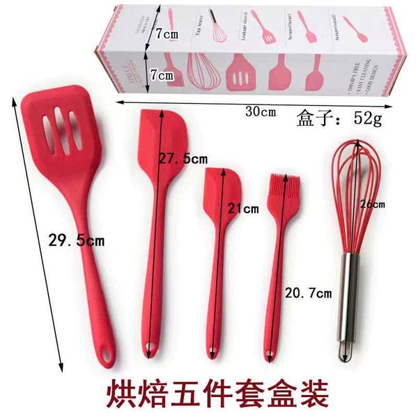  Combo Bộ Dụng Cụ Làm Bánh 5 Món Silicon 