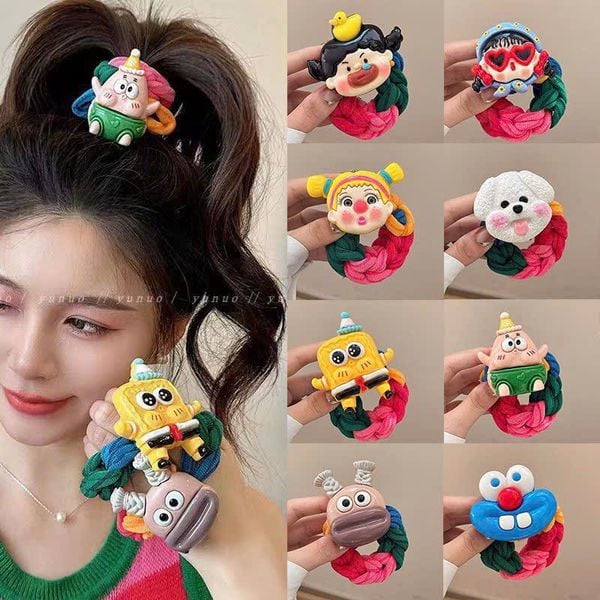  Vòng Cột Tóc Bện Hoạt Hình 