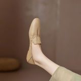  Giày Lười Da Mềm Đế Bằng Thời Trang 